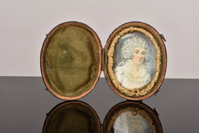 Lot 210 - A 19th Century oval Portrait Miniature of a Middle Aged Women