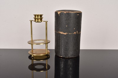 Lot 212 - An early 19th Century Brass Withering-Type Botanical Microscope