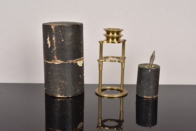 Lot 214 - An early 19th Century Brass Withering-Type Botanical Microscope