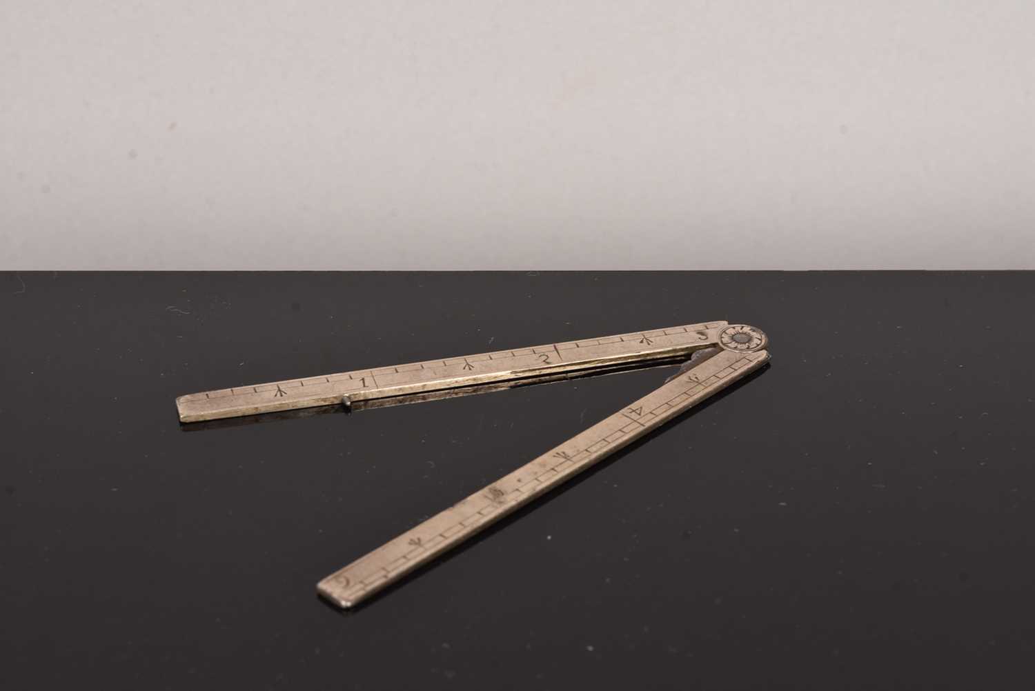 Early Ruler Like Tools Lot 222 - A late 18th/early 19th Century Six Inch