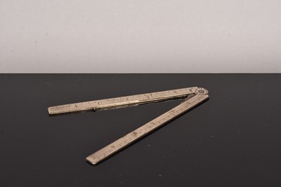 Lot 222 - A late 18th/early 19th Century Six Inch Folding Ruler