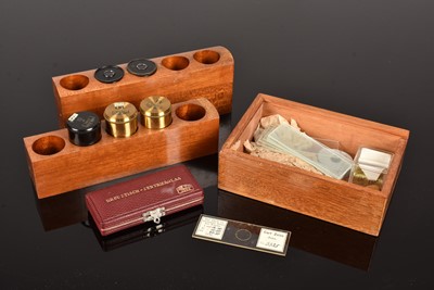 Lot 229 - An early 20th Century black painted and lacquered brass Carl Zeiss Compound Monocular Microscope