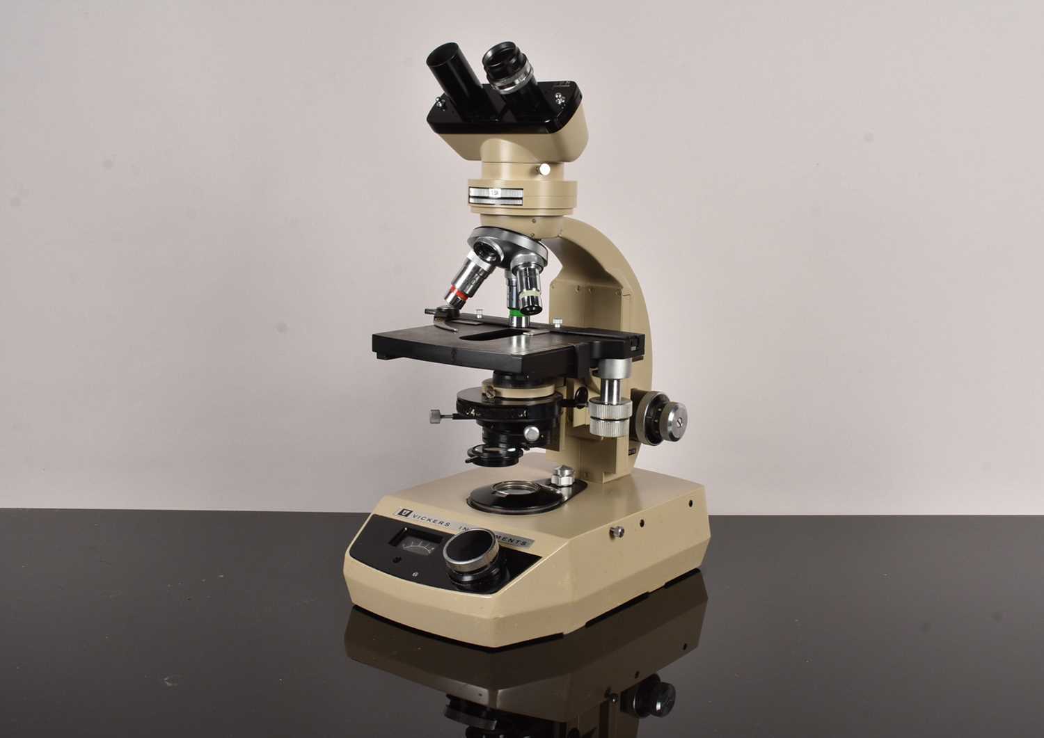 Lot 254 - A Vickers Instruments Compound Binocular Industrial Microscope