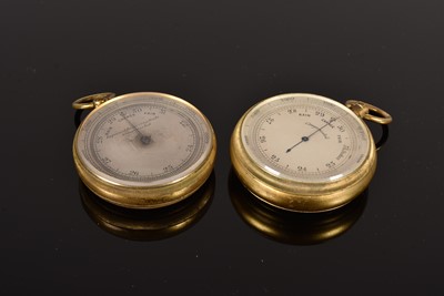 Lot 259 - Two vintage pocket barometers