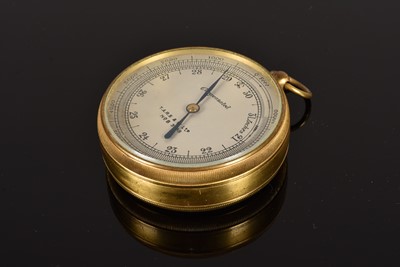 Lot 260 - A large Antique Military marked pocket Barometer by T.A.R.S & W. Ltd