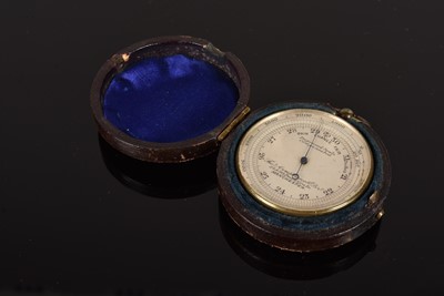 Lot 261 - A vintage Thomas Armstrong & Brother of Manchester Compensated Pocket Barometer