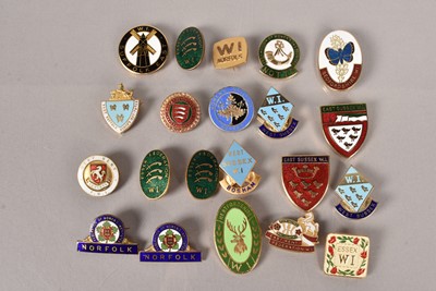 Lot 280 - An assortment of Women's Institute enamel pin badges