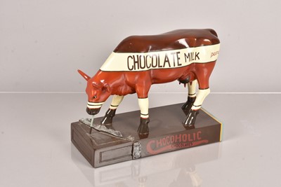 Lot 327 - A vintage Chocoholic Chocolates Advertising Cow