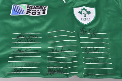 Lot 88 - A group of five 2011 World Cup signed shirts