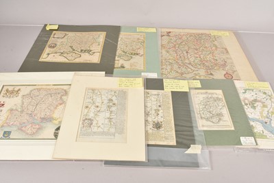 Lot 398 - An assortment of various etched maps