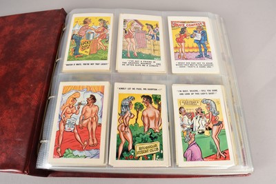 Lot 428 - A large Collection of Humorous Seaside Saucy Postcards and Dufex Foil/hologram Post Cards (2000 + in five albums)