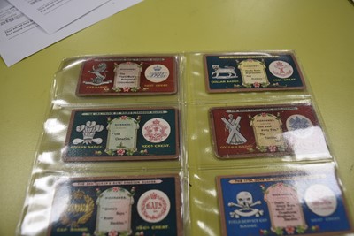 Lot 446 - Military Medals and Regimental Standards Themed Cigarette Card Sets (9)