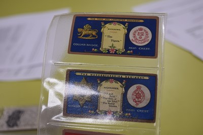 Lot 446 - Military Medals and Regimental Standards Themed Cigarette Card Sets (9)