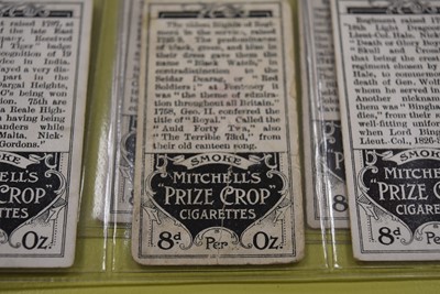 Lot 446 - Military Medals and Regimental Standards Themed Cigarette Card Sets (9)