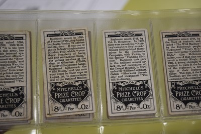 Lot 446 - Military Medals and Regimental Standards Themed Cigarette Card Sets (9)