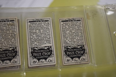 Lot 446 - Military Medals and Regimental Standards Themed Cigarette Card Sets (9)