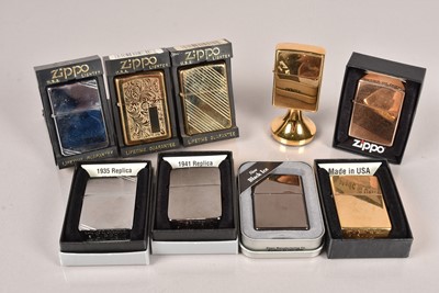 Lot 460 - An assortment of various Zippo Lighters