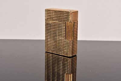 Lot 489 - An St Dupont gold plated pocket lighter