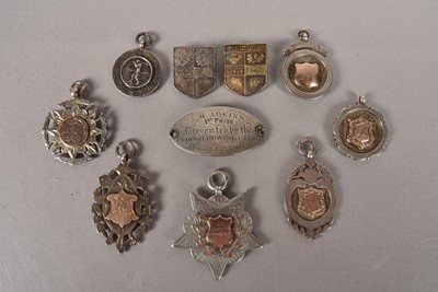 Lot 492 - An assortment of silver hallmarked sporting medals