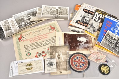 Lot 506 - An assortment of Cycling related ephemera