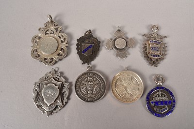 Lot 519 - An assortment of late 19th Century silver hallmarked Cycling medals
