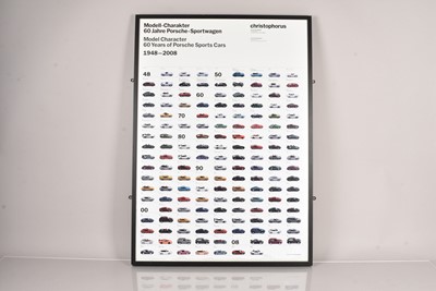 Lot 550 - Christophorus - Model Character 60 Years of Porsche Sports Cars poster