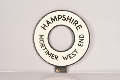 Lot 554 - A Vintage Double Sided Finger Post Sign for 'Hampshire - Mortimer West End'