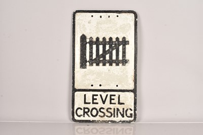 Lot 559 - A Pre-Warboys 'Level Cross' Road sign