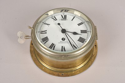 Lot 588 - A War Period Smith's Bulk Head Clock