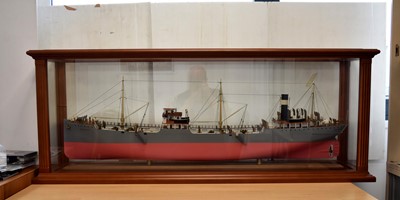 Lot 591 - A builder's style model for the SS 'Shirvan' 1925