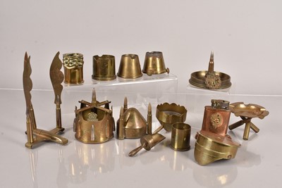 Lot 615 - A selection of trench art