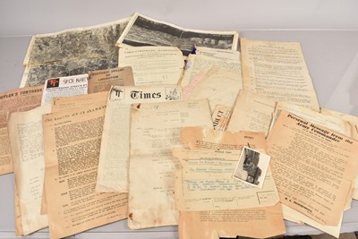 Lot 641 - A collection of original D-Day Documents