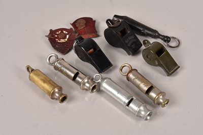 Lot 645 - A collection of vintage whistles