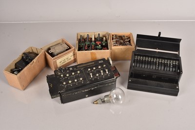 Lot 664 - An Air Ministry Issue Lancaster Bomber 'Bomb-Aimers' Bomb compartment arming switch panel