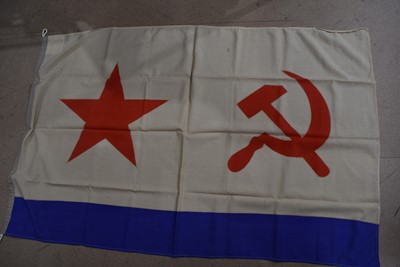Lot 665 - A 1980s Russian Navy flag