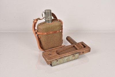 Lot 668 - A WWII Period Water Bottle and Cup