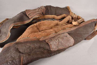 Lot 697 - A WWII Period 'Irvinsuit' Sheepskin Flying Trousers