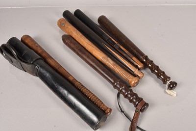 Lot 821 - Four Wooden Police Truncheons