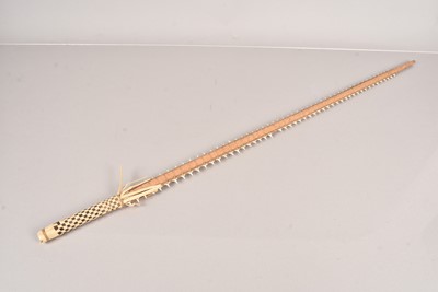 Lot 901 - An Oceanic Sharks Tooth Tebutje Sword