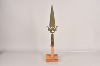 Lot 912 - An Indian Ceremonial Spear Head