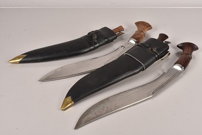 Lot 935 - Two Modern Kukri knives