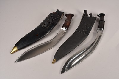 Lot 937 - Two Modern Kukri knives