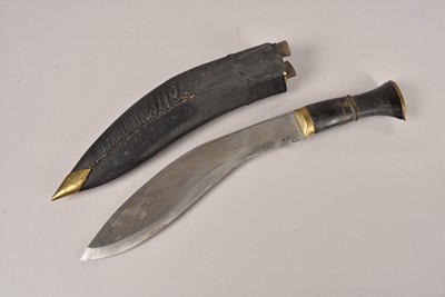 Lot 986 - A Middle Eastern Kukri knife