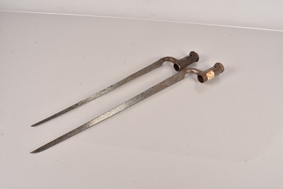 Lot 993 - A 1842 Pattern John Row Ordnance Marked Socket bayonet