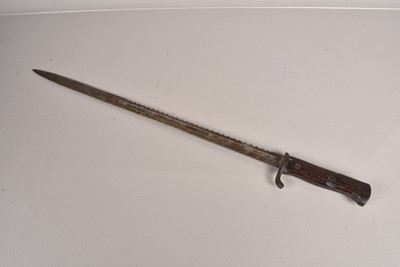 Lot 1005 - A German S98 Sawback bayonet