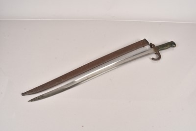 Lot 1006 - A French Chassepot bayonet and bayonet