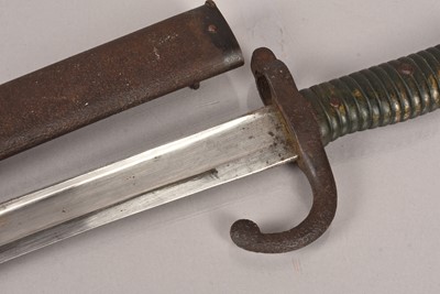 Lot 1006 - A French Chassepot bayonet and bayonet