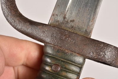 Lot 1006 - A French Chassepot bayonet and bayonet