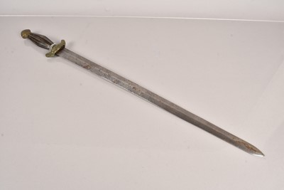 Lot 1022 - A Chinese Shuang Jian Double Edged Short Sword