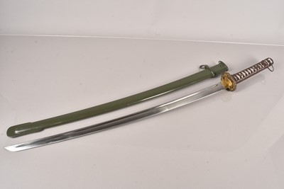 Lot 1033 - A Japanese NCO Style sword